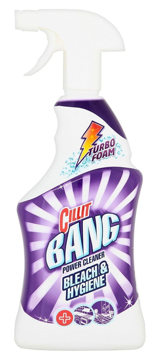 Cillit Bang Bleach & Hygiene Cleaning 750Ml Bathroom Kitchen Power Spray Stains