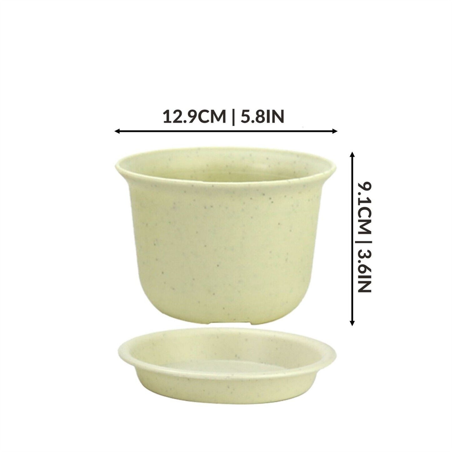 Plastic Plant Pots Set of 10 Medium Indoor & Outdoor Flower Pots | Pukkr