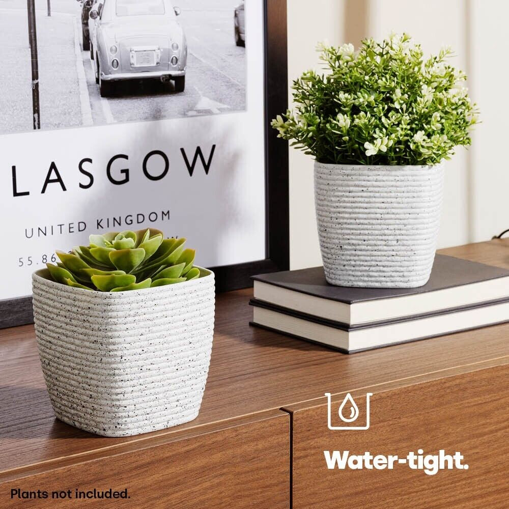 LIVIVO Plastic Garden Flowerpot, Planter Basket for Indoor & Outdoor Plants