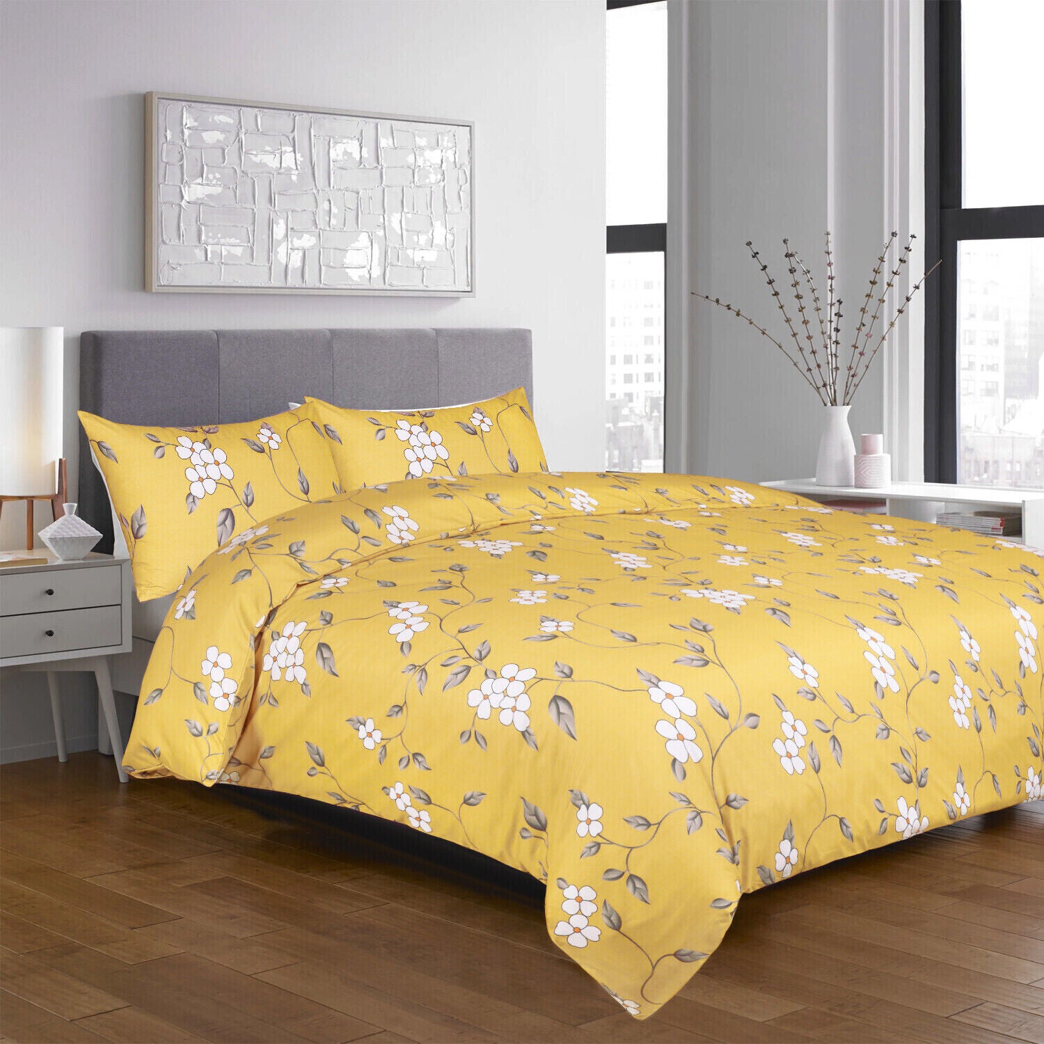 Luxury Reversible Duvet Cover Quilt Cover Bedding Set Single Double King Size