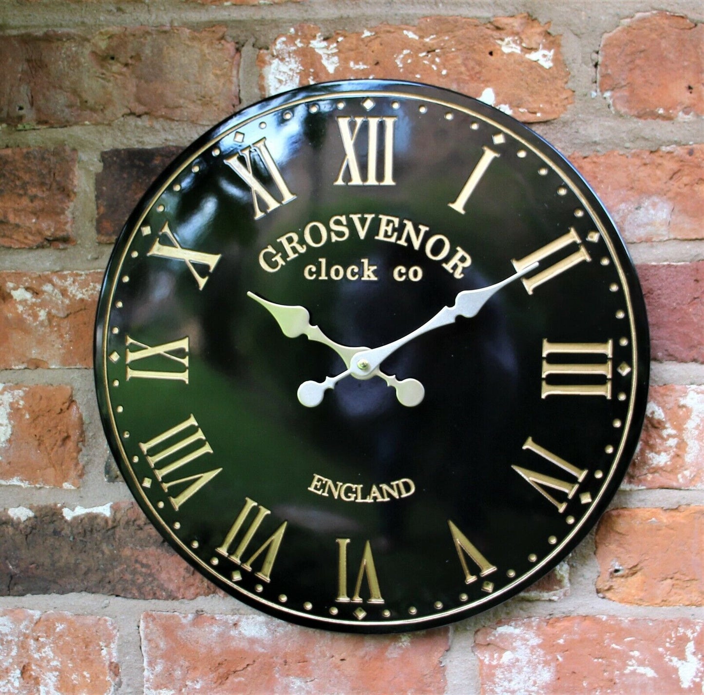 Outdoor Indoor Garden Wall Clock Station Hand Painted Church Clock Home Decor