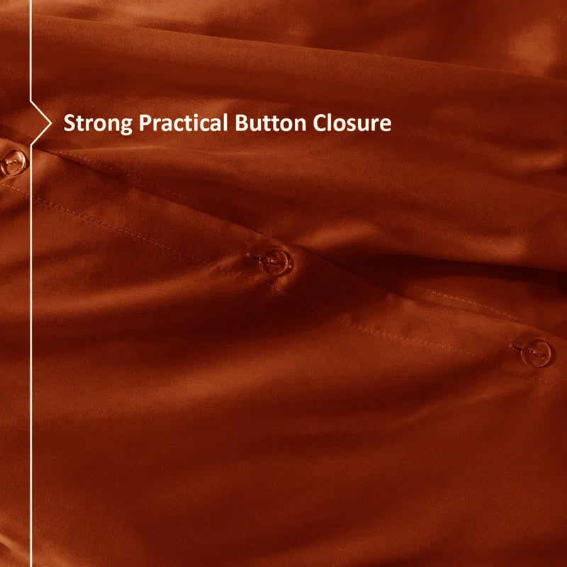 Lameya Luxury Microfibre 200 TC Duvet Cover Quilted Plain Bedding Sets with Pillow Cases