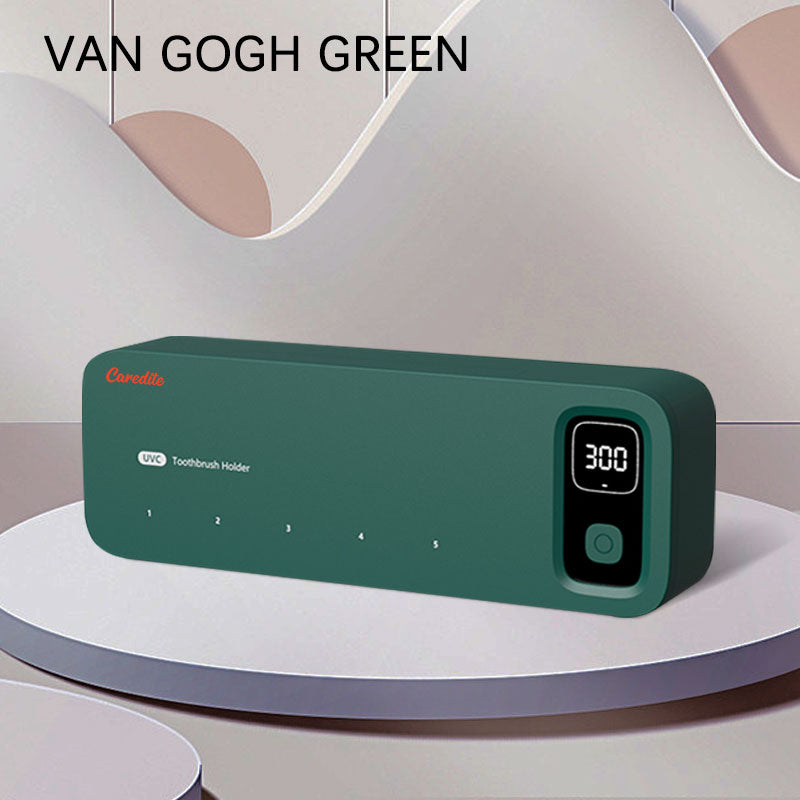 Caredite 2023 Toothbrush Sterilizer Holder with New Multi Colors, Fast Drying Professional Home Toothbrush Sterilizer Protect Your Family Oral Health Bathroom Wall-Mounted Adjustable