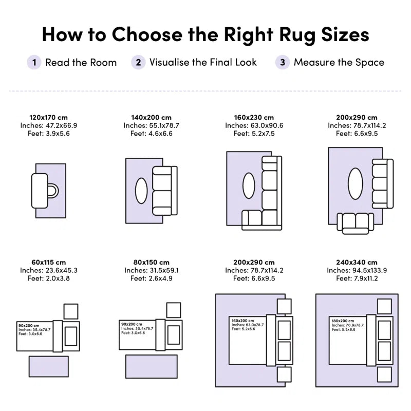 Abria Soft Fluffy Grey Indoor / Outdoor Living Room Area Rug