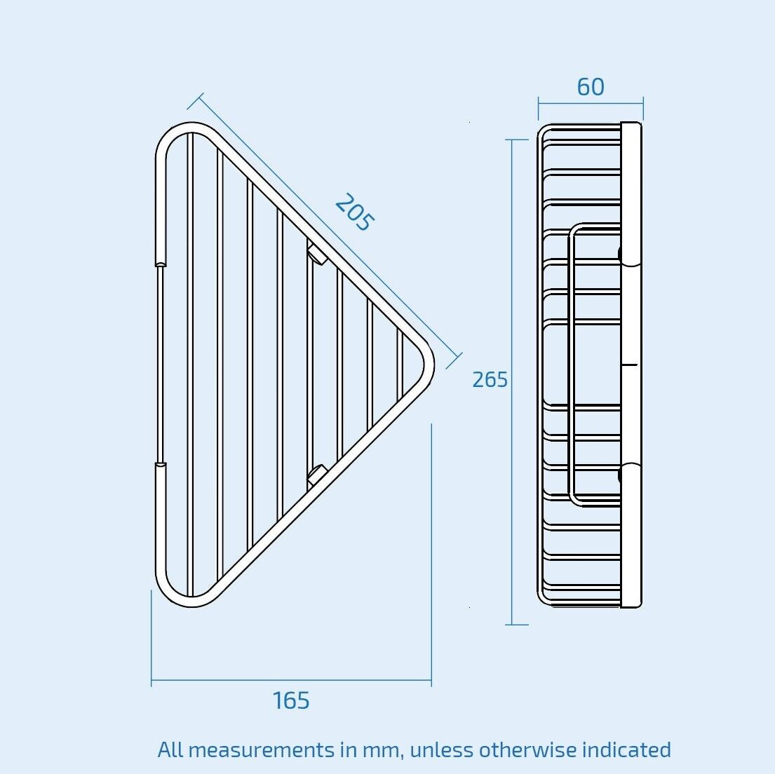 Bathroom Wall Mounted Corner Stainless Steel Caddy Storage Shelf Rack Basket