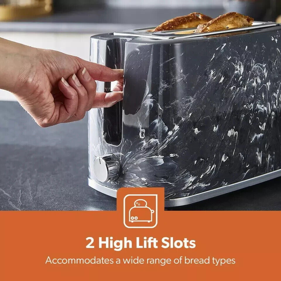 GEEPAS 2 Slice Bread Toaster Variable Browning Control Crumb Tray Cancel 900W