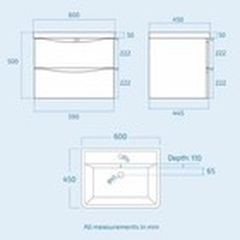 Merton Grey Basin Wall Hung Vanity Cabinet & Rimless Close Coupled Toilet