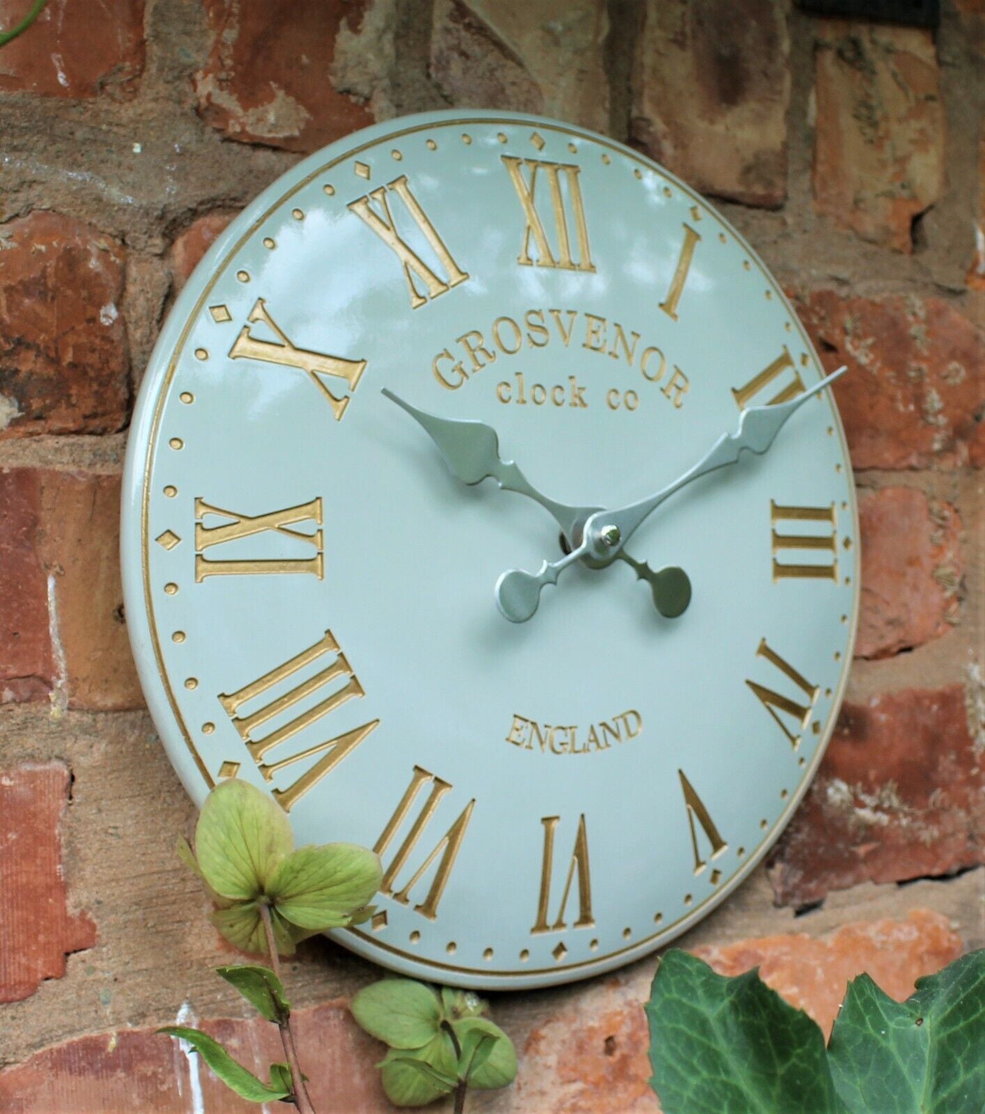 Outdoor Indoor Garden Wall Clock Station Hand Painted Church Clock Home Decor