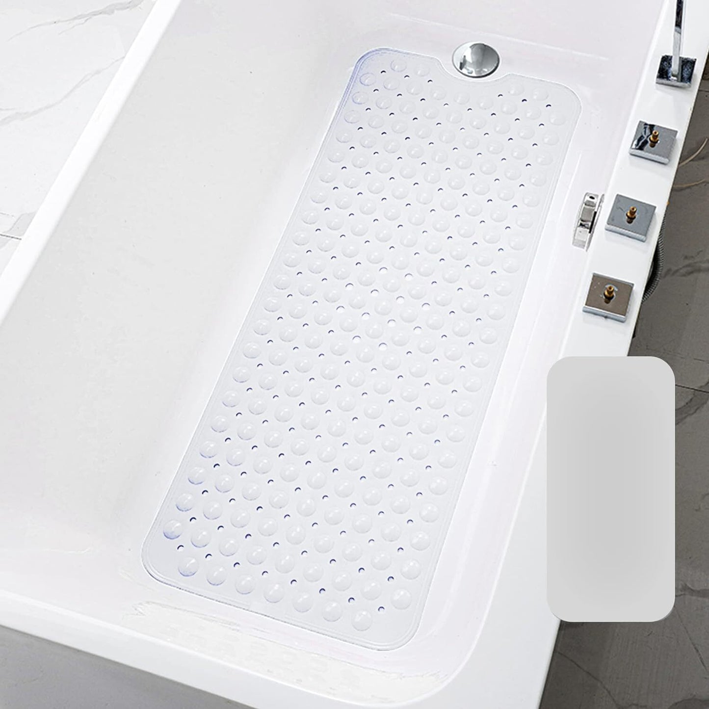 EXTRA LARGE NON-SLIP BATH MAT BATHTUB BATHROOM SHOWER MAT RUBBER STRONG SUCTION