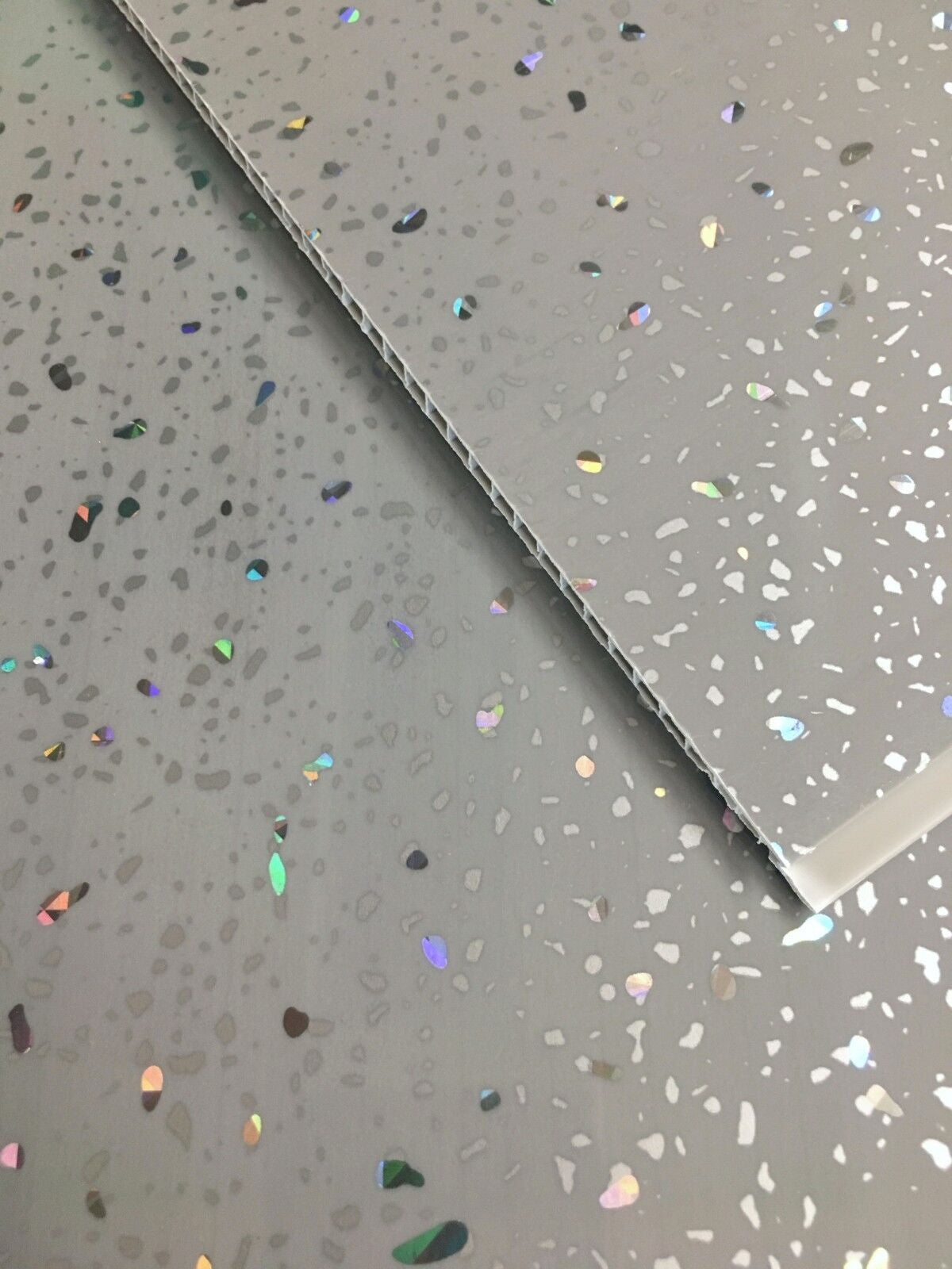 10 White Black Grey Sparkle & Marble Shower Wall Panels PVC Bathroom Cladding