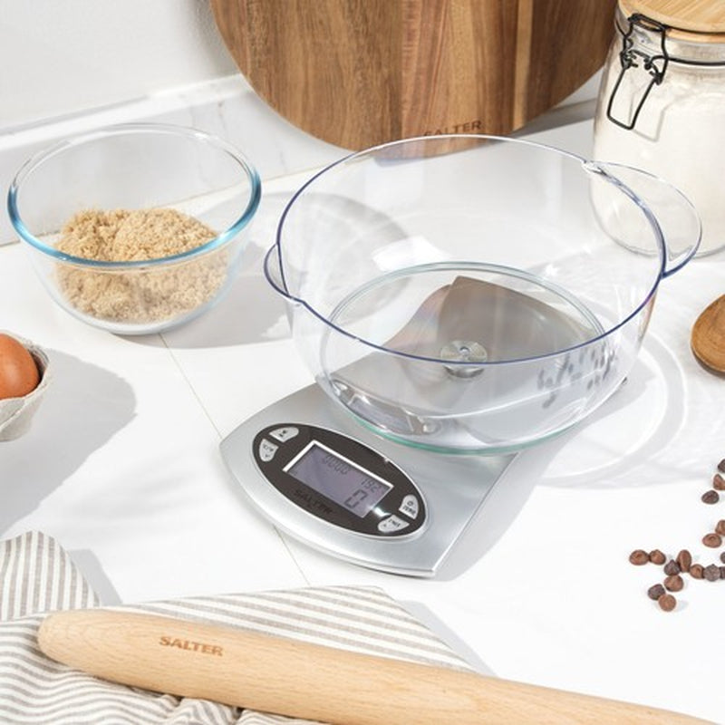 Salter Electronic Kitchen Scale & Jug 5Kg Capacity Easy Read Weigh Food & Liquid