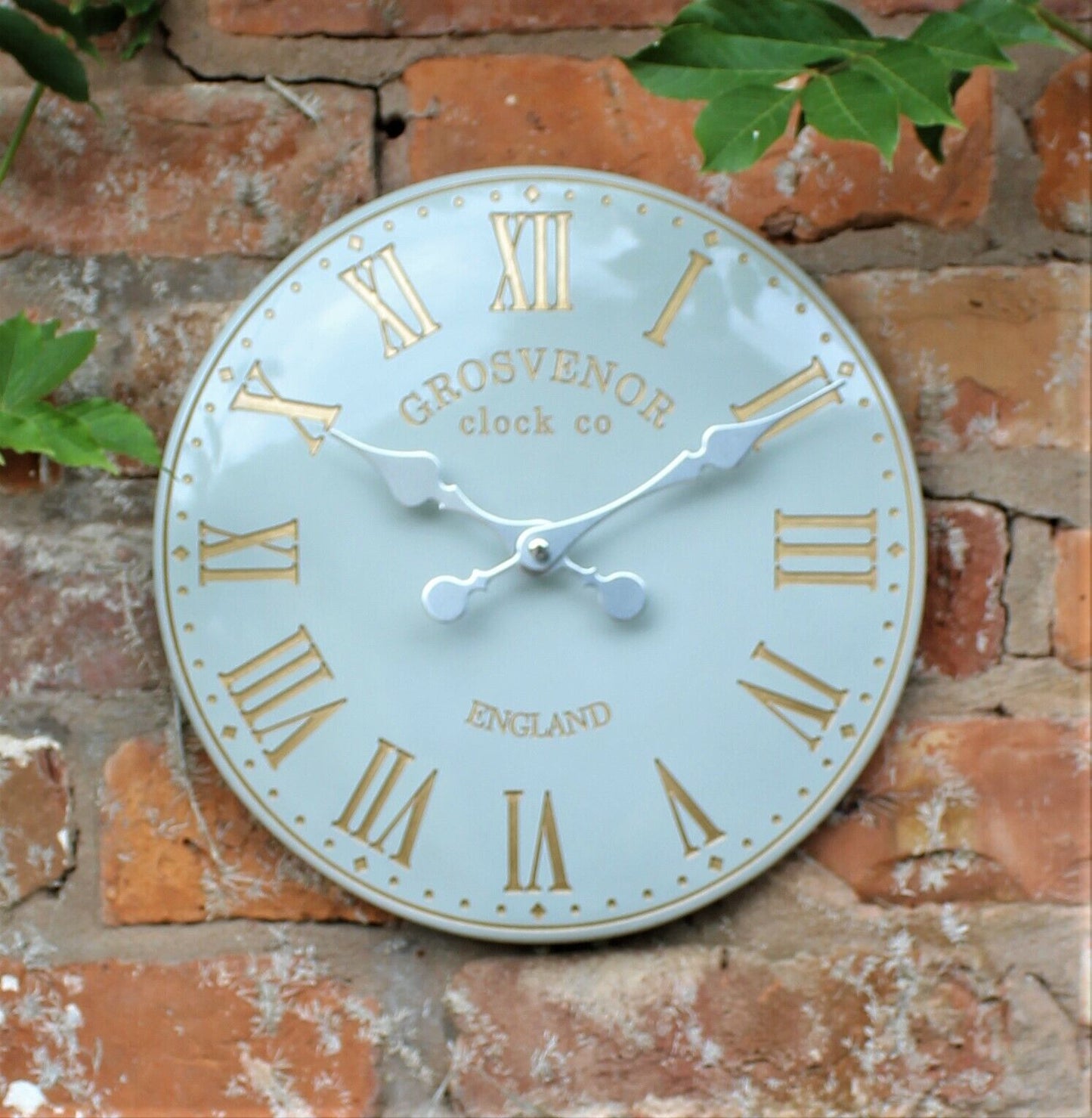 Outdoor Indoor Garden Wall Clock Station Hand Painted Church Clock Home Decor