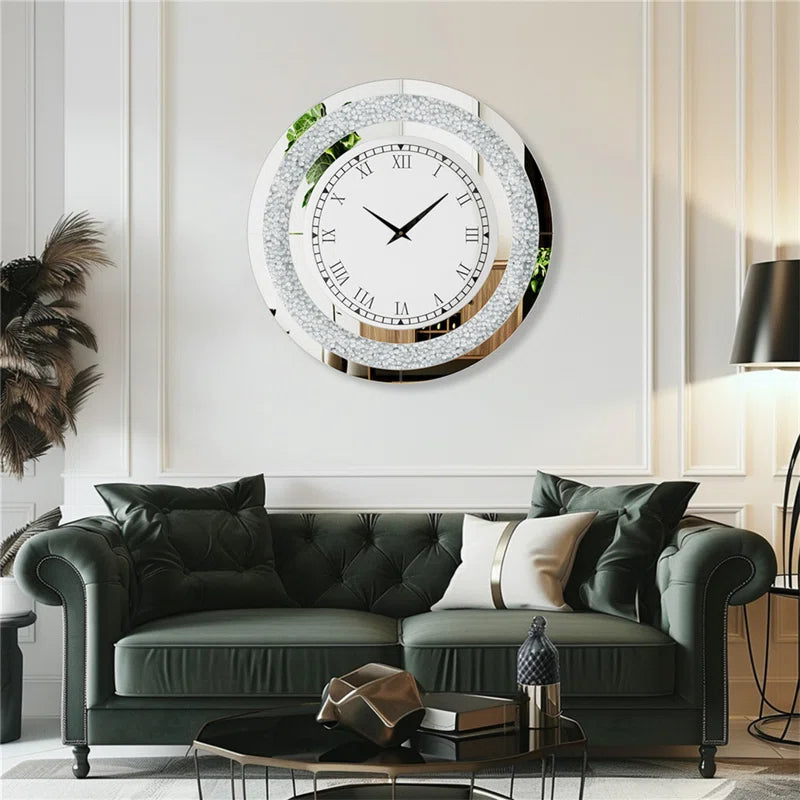 Annwyn Glass Wall Clock