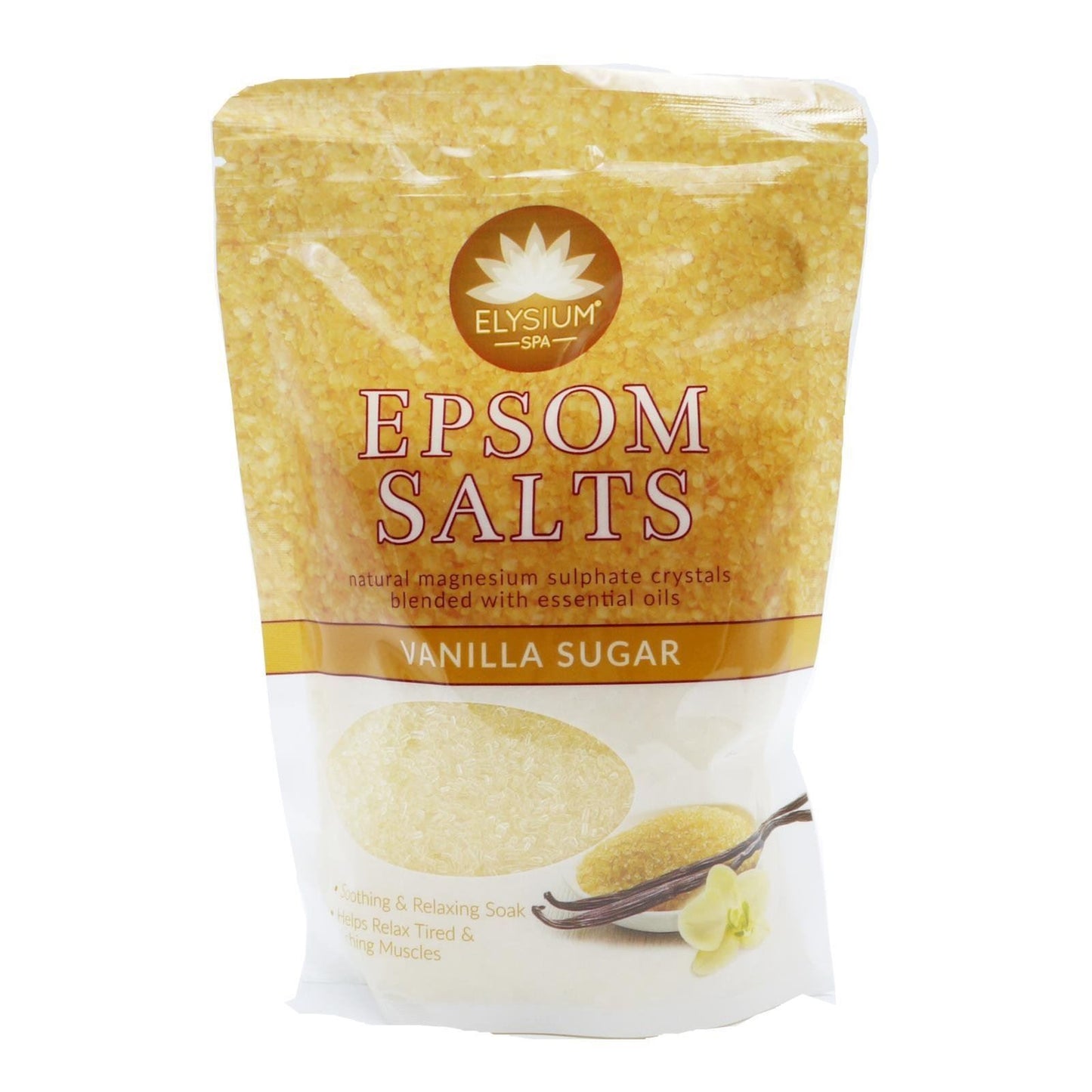 Epsom Bath Salts Elysium Spa Magnesium Sulphate Ache Relax Soak Scented 450G