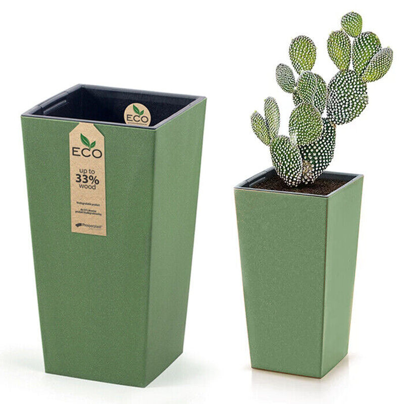 Eco-Friendly Biodegradable Square Flower Plant Pot Indoor Outdoor Garden Planter