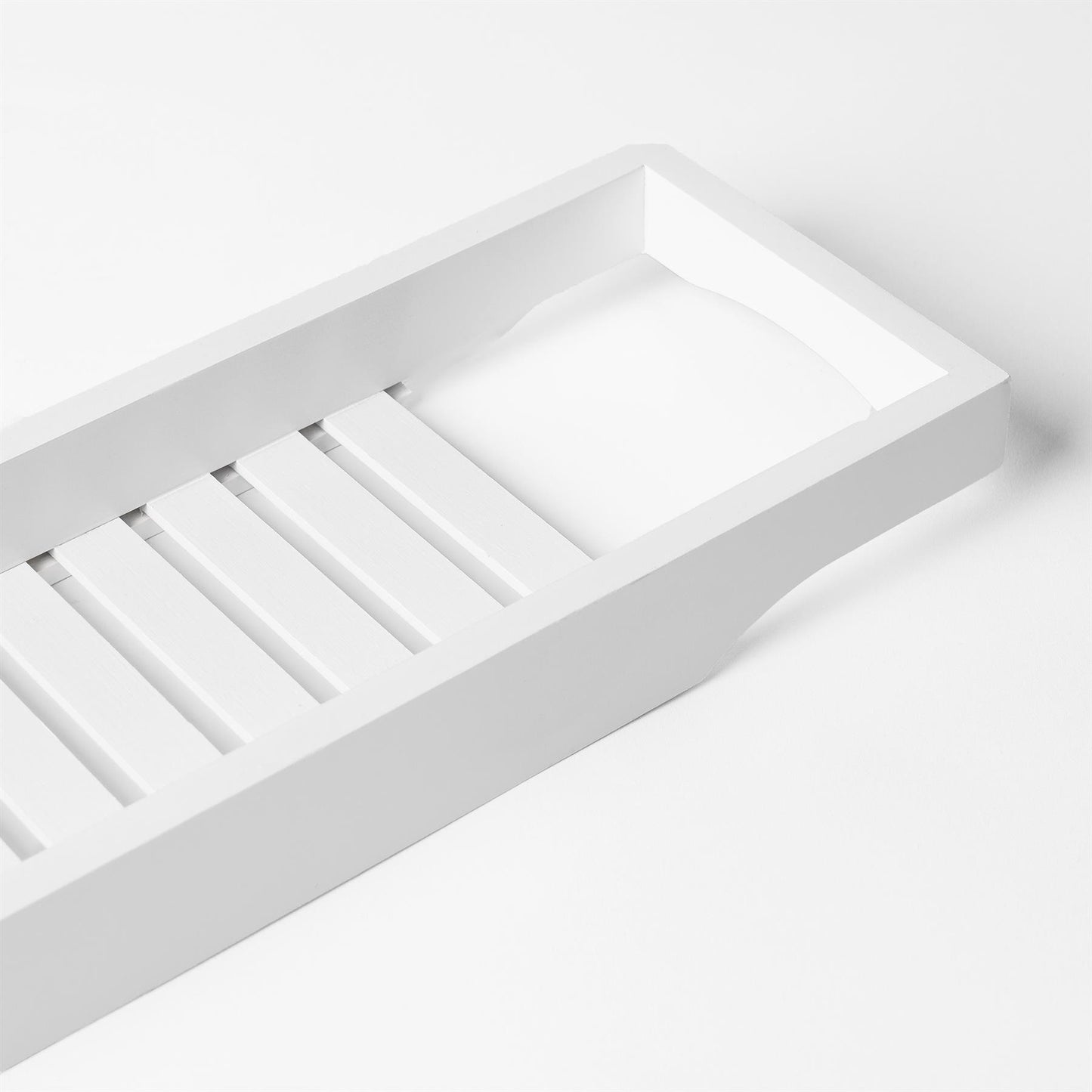 OHS Wooden Bath Tub Rack Storage Bathroom Caddy Shelf Tray Soap Holder Tidy Unit