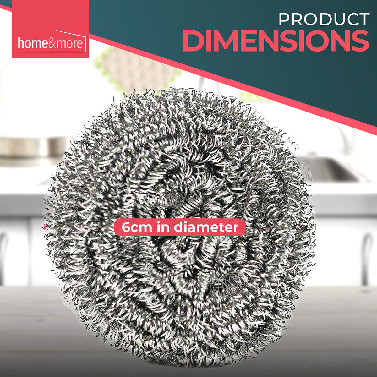 16-32 Stainless Steel Scourers Heavy Duty Kitchen Wire Pan Pads Washing Cleaning