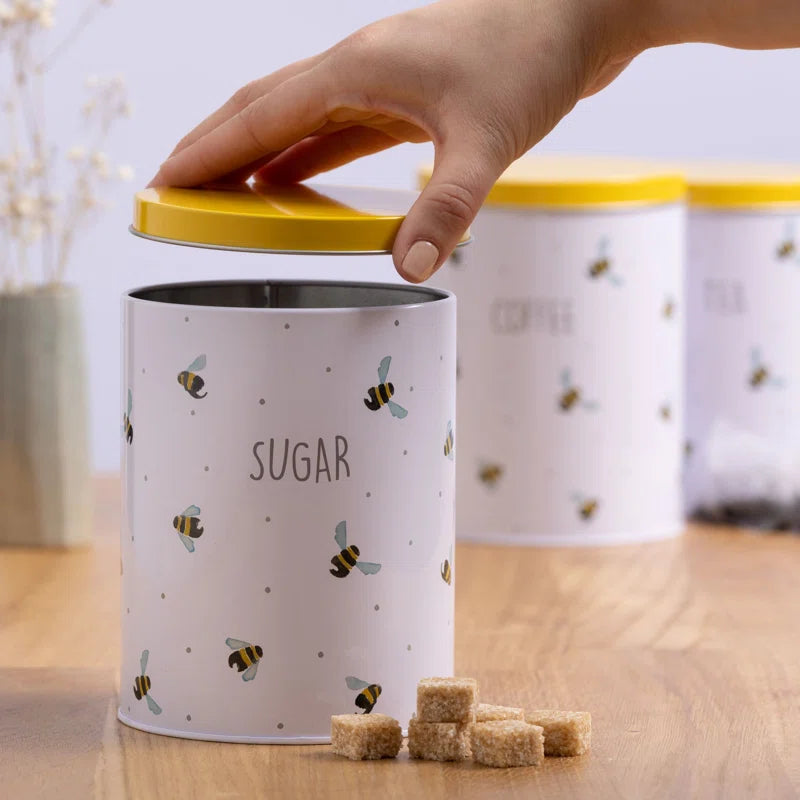 Sweet Bee Ceramic / Porcelain Jar - Set of 3