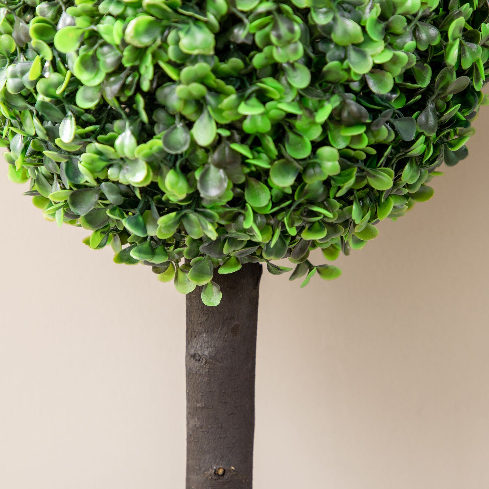 Set of 2 Decorative Artificial Plants Boxwood Ball Trees for Indoor Outdoor