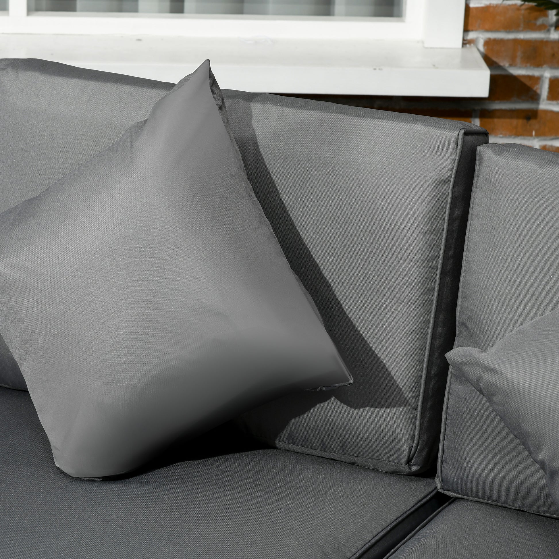 Rattan Outdoor Garden Furniture Patio Corner Sofa Set with Cushions