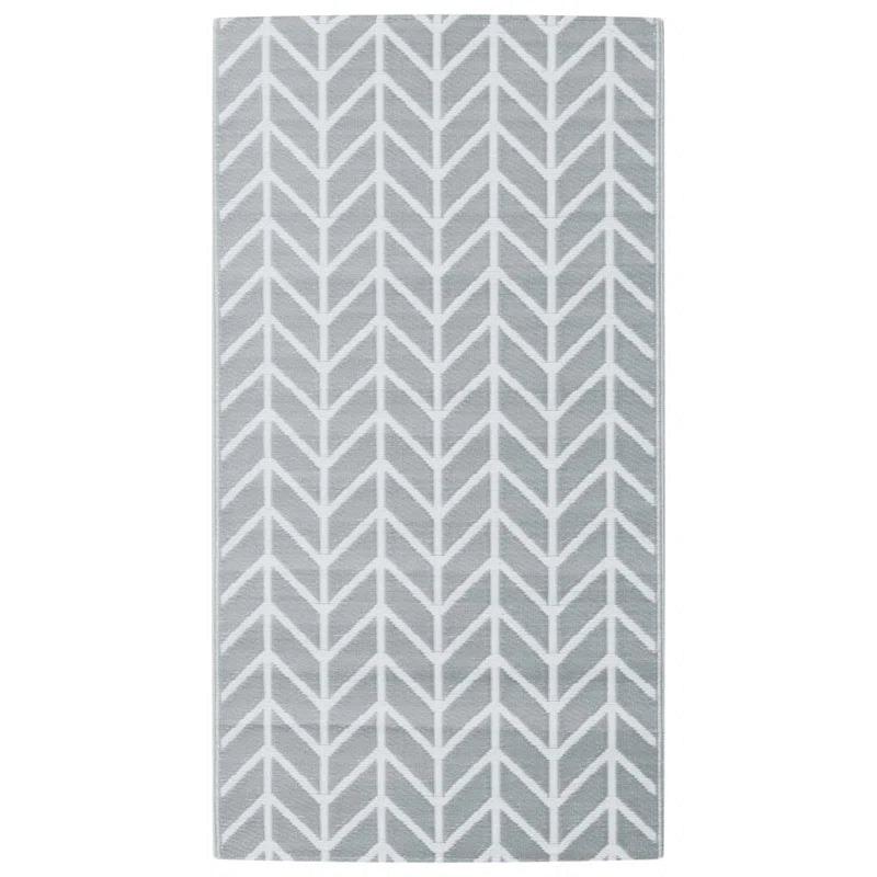 Westrem Double Layer Grey Indoor / Outdoor Area Rug