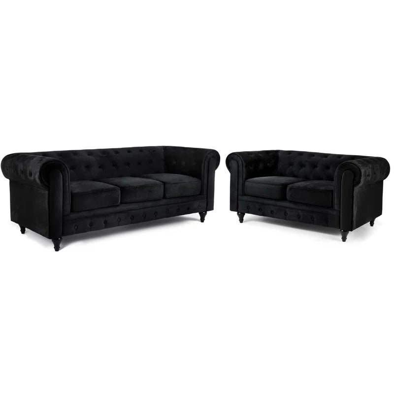 Katherin 2 - Piece Velvet Living Room Set