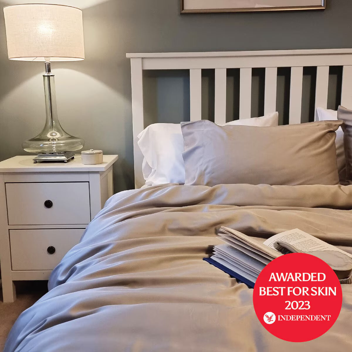 Luff 700 Thread Count 100% Organic Bamboo Duvet Set Grey