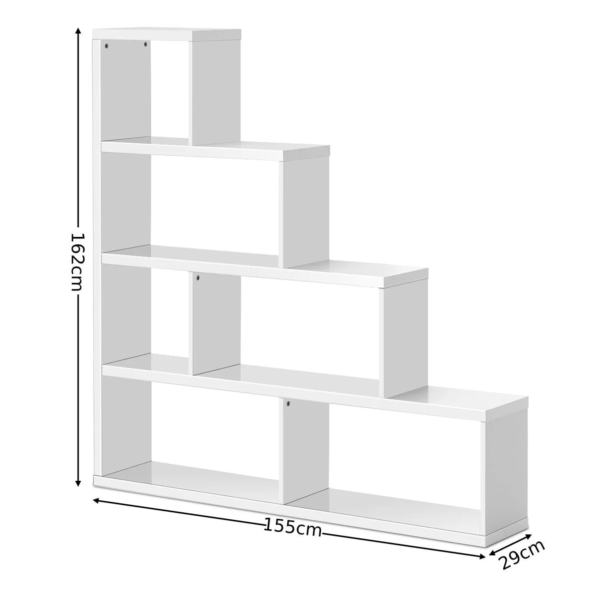 6-Cube Ladder Bookcase for Living Room Study Office