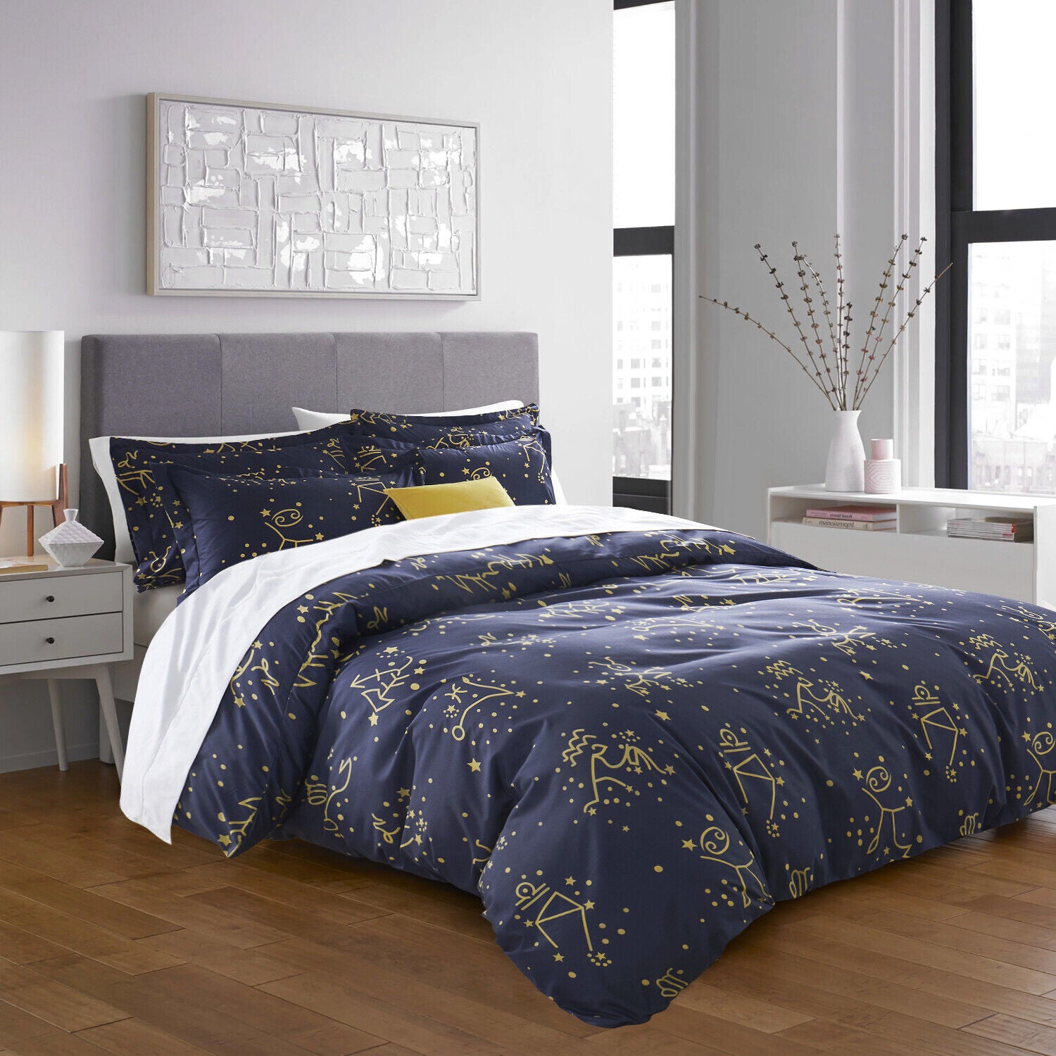 Luxury Reversible Duvet Cover Quilt Cover Bedding Set Single Double King Size