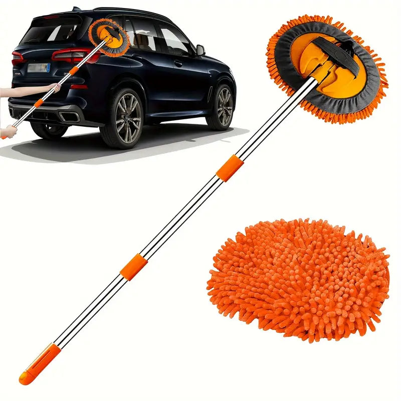 47.5-Inch Microfiber Car Wash Brush Mop Set