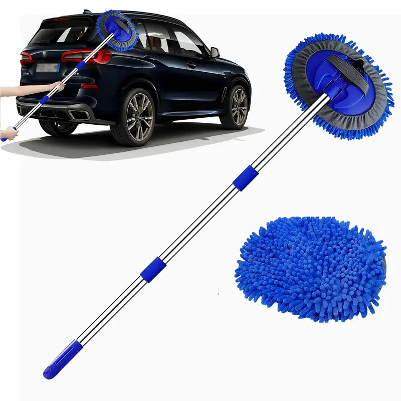 47.5-Inch Microfiber Car Wash Brush Mop Set