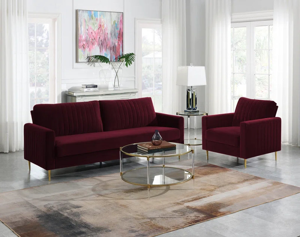 Marienthal 2 - Piece Velvet Living Room Set