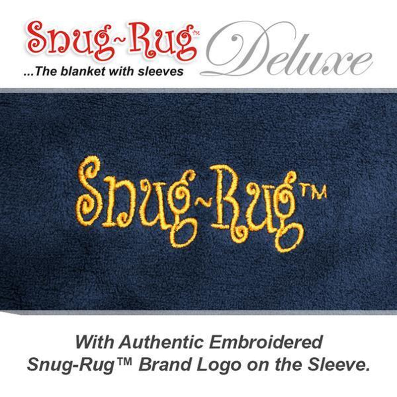 Genuine Snug Rug DELUXE ™ ADULT Cosy Warm SLEEVED Arms Blanket Fleece Official