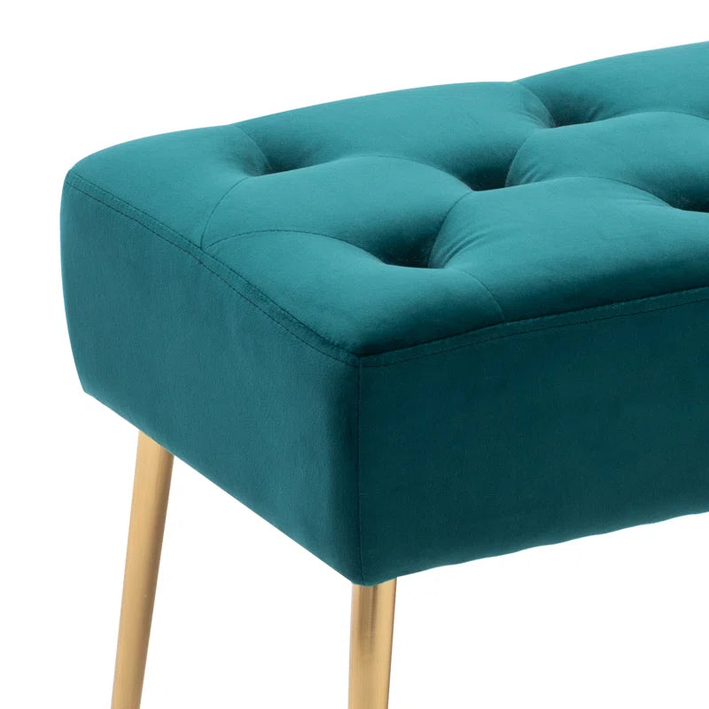Velvet Upholstered Bench