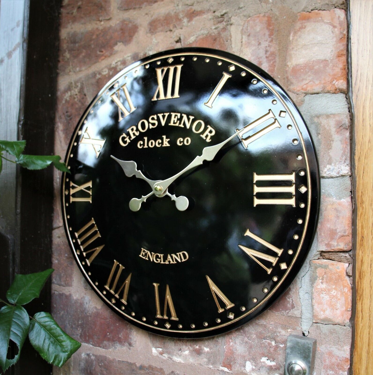 Outdoor Indoor Garden Wall Clock Station Hand Painted Church Clock Home Decor