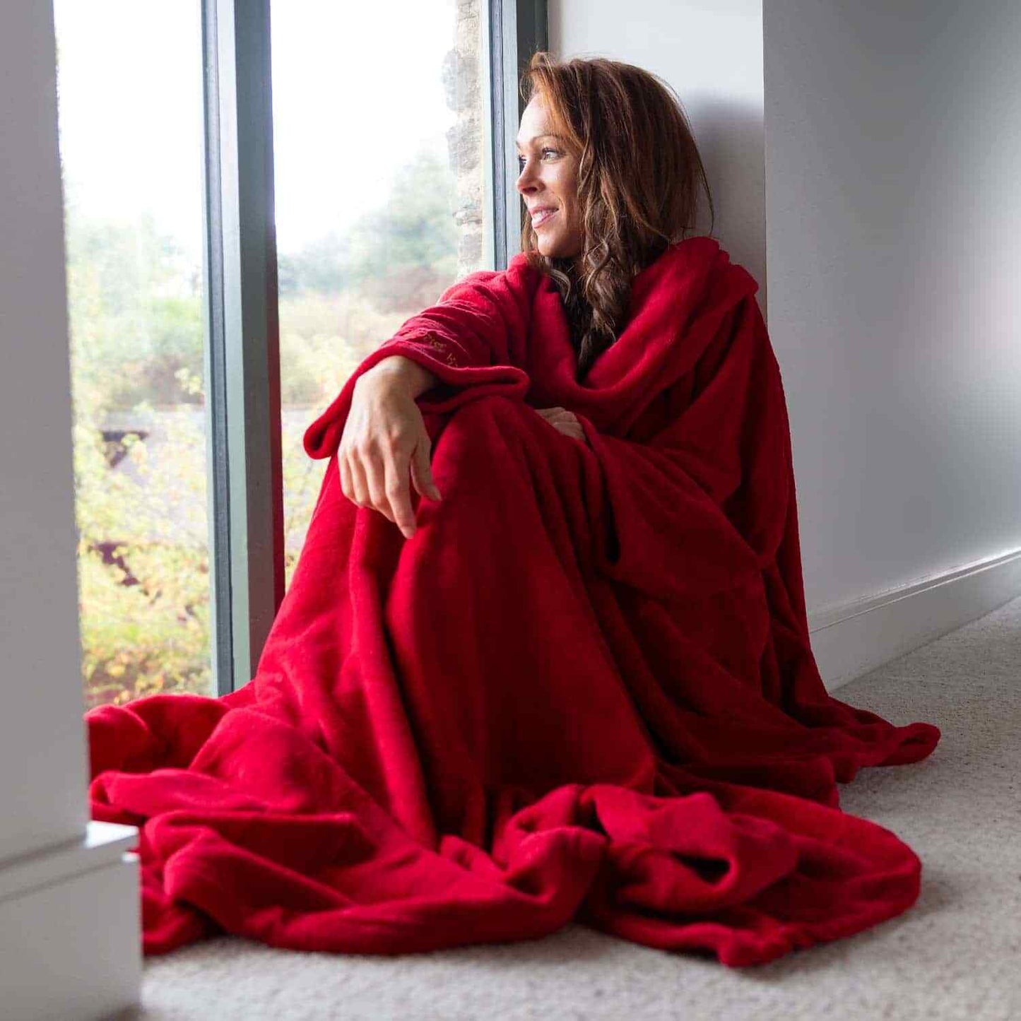 Genuine Snug Rug DELUXE ™ ADULT Cosy Warm SLEEVED Arms Blanket Fleece Official