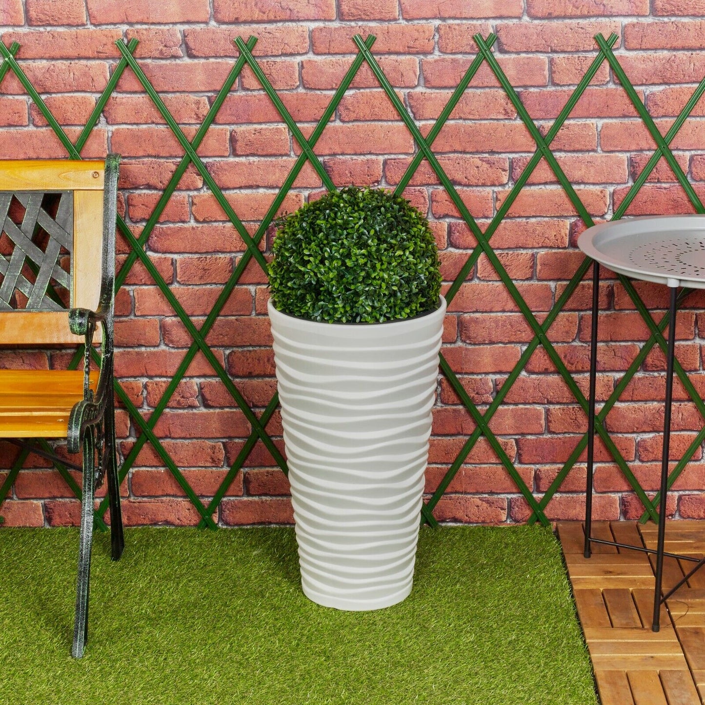 Sand Large Plant Pot Flower Indoor Outdoor Garden Planters Boxwood Buxus Ball