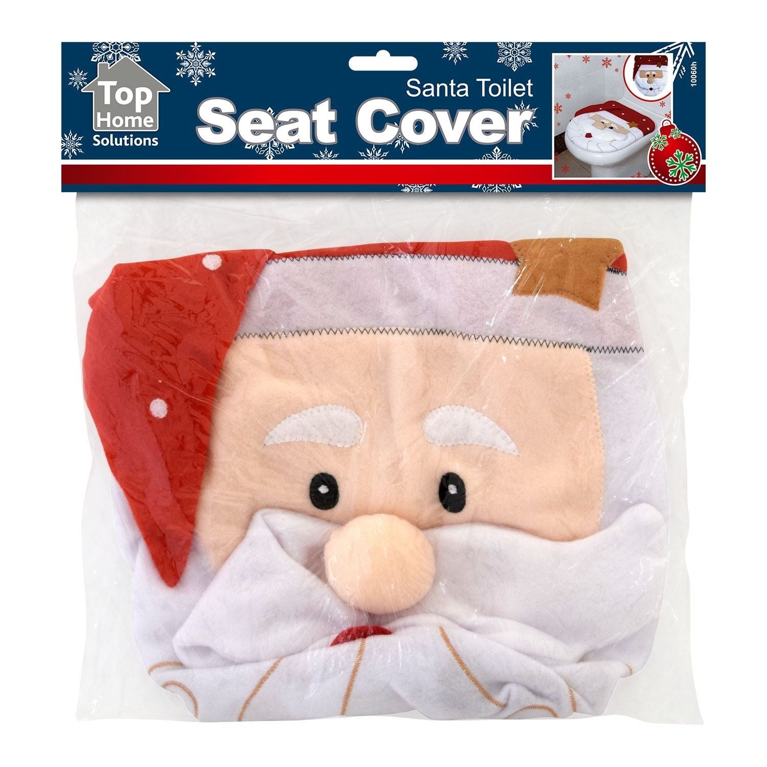 Christmas Xmas Decoration Toilet Seat Cover Set Santa, Elf, Reindeer, Snowman