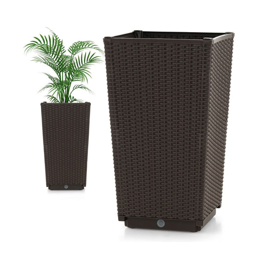 Outdoor Wicker Flower Pot Set of 2