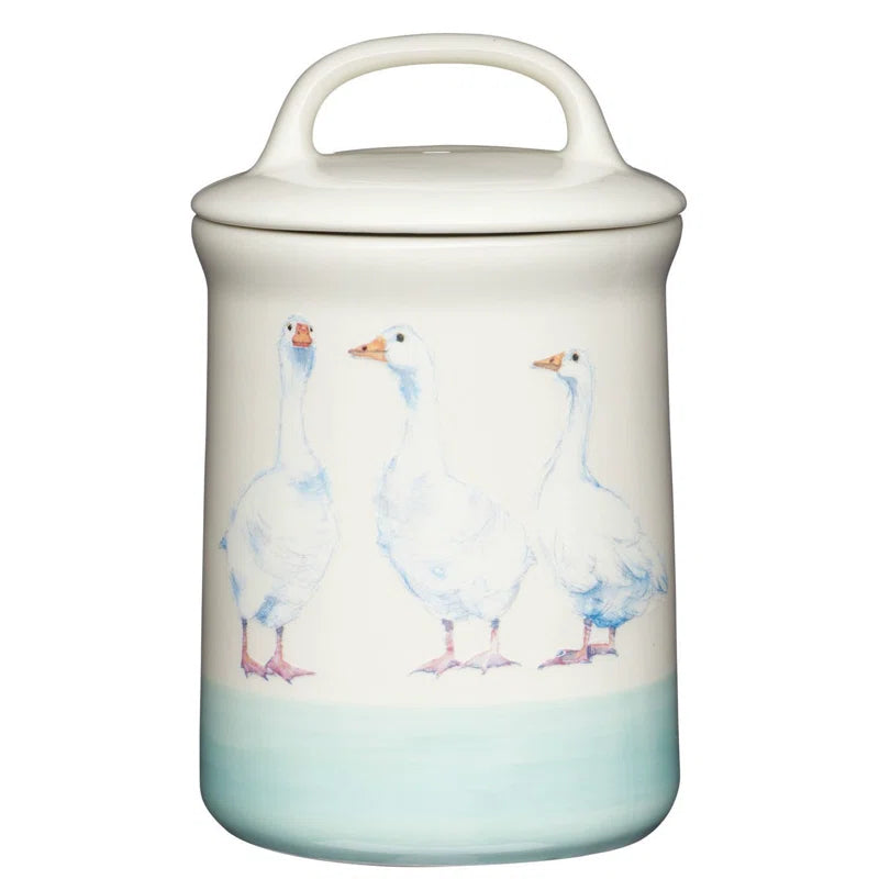 Apple Farm Stoneware Coffee, Tea and Sugar Canisters