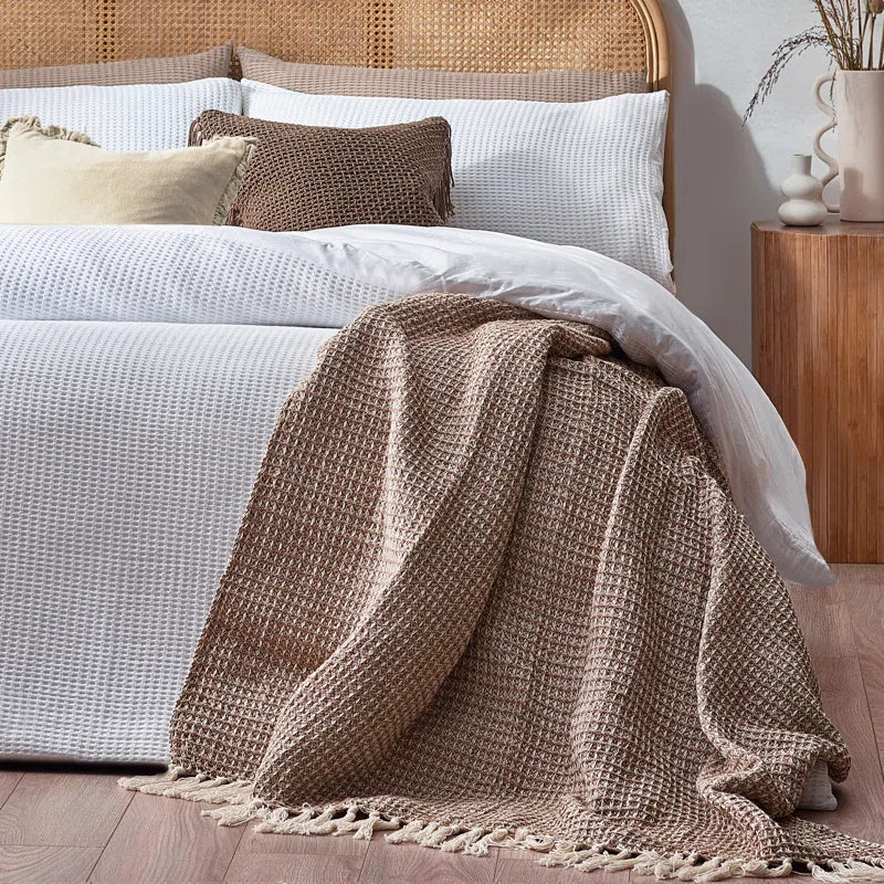 Muraida Cotton Solid Colour Duvet Cover Set with Pillowcases