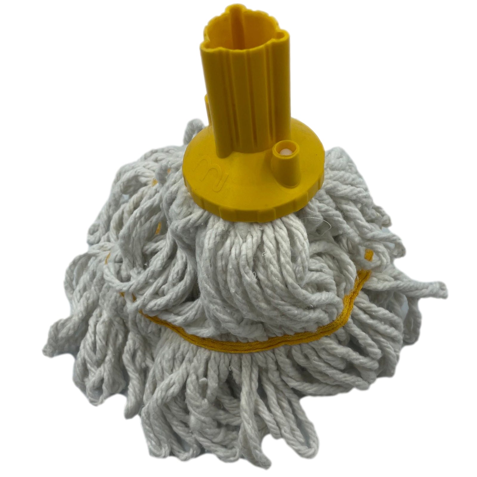 Mop Heads and Handle Cotton Heavy Duty Replacement Floor Kitchen Cleaning Yellow