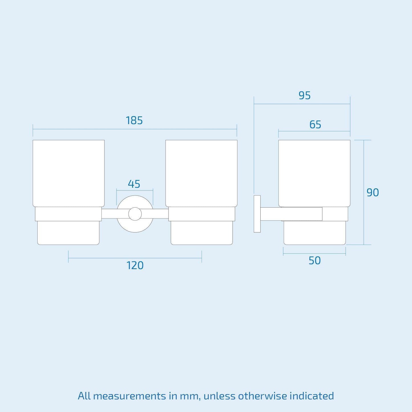 Modern round Black Matte Bathroom Accessories