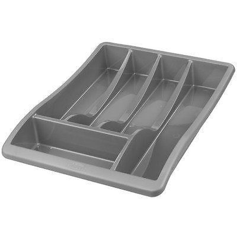 Whitefurze Silver Coloured Durable Cutlery Utensil Storage Tray Kitchen Home
