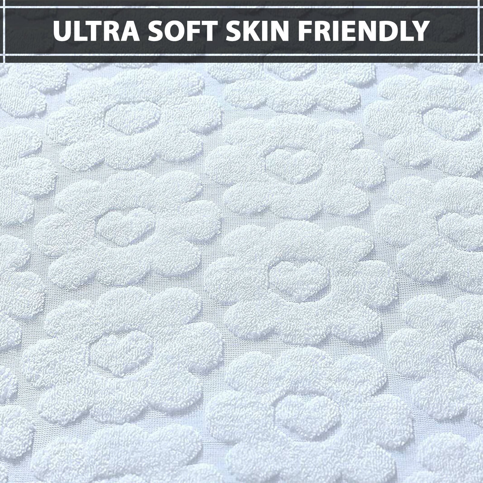 Pack of 4 Zipped WATERPROOF QUILTED Pillow Protectors Hypoallergenic Soft Covers