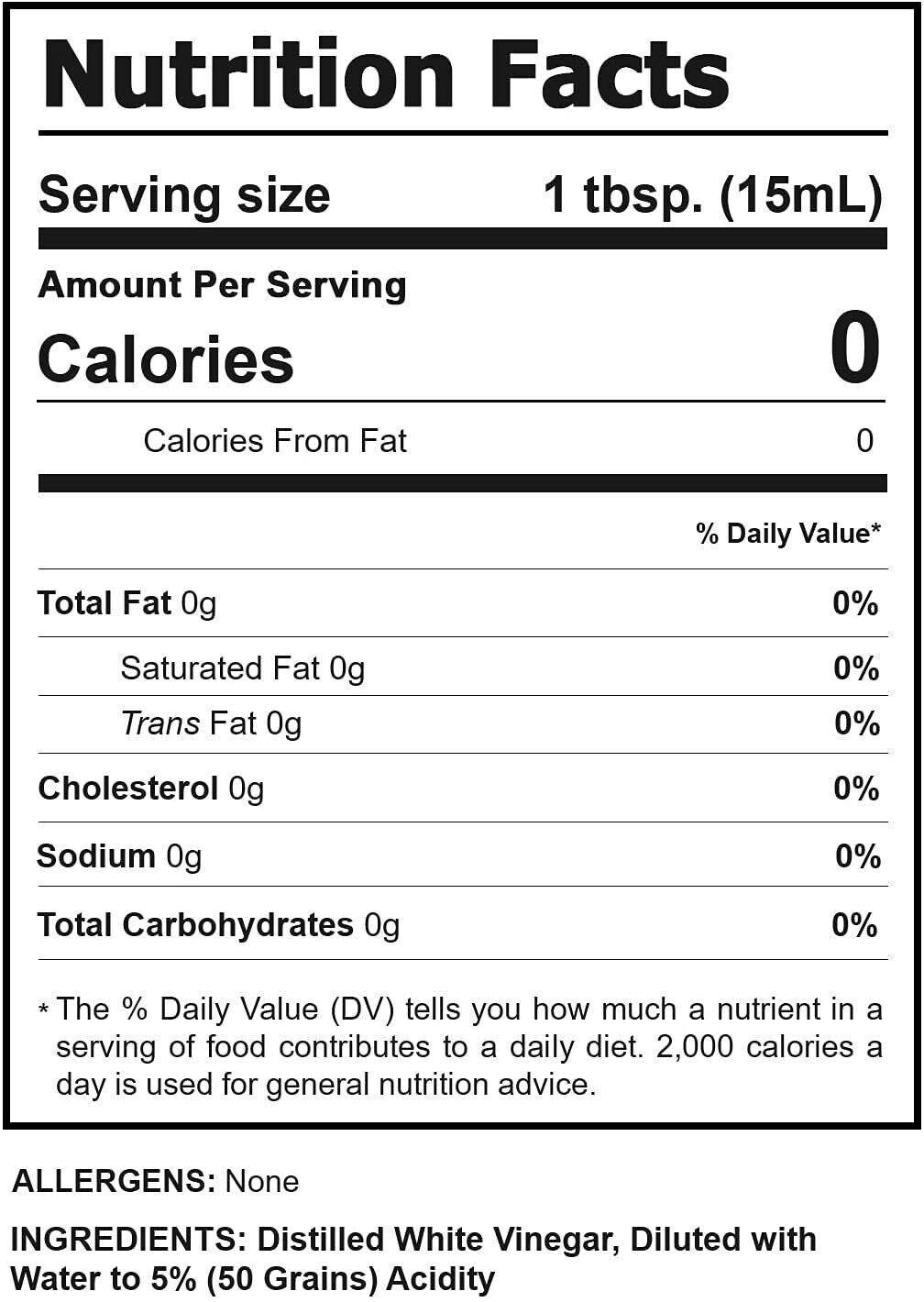 Hexeal White Vinegar 2 X 5L - Food Grade - Cooking, Cleaning, Pickling & Baking