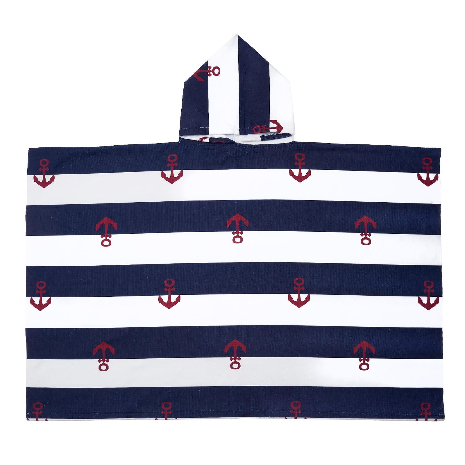 Kids Poncho Beach Towel Hooded Quick Dry Microfibre Holiday Swimming Absorbent