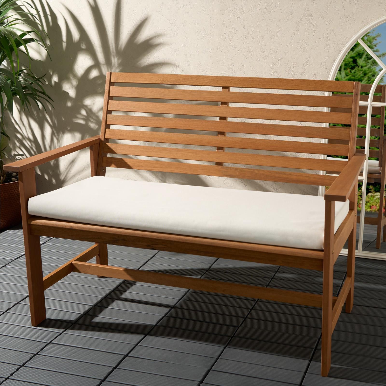 Waterproof Bench Cushion Pads Outdoor Garden 2/3 Seater Furniture Chair Cover