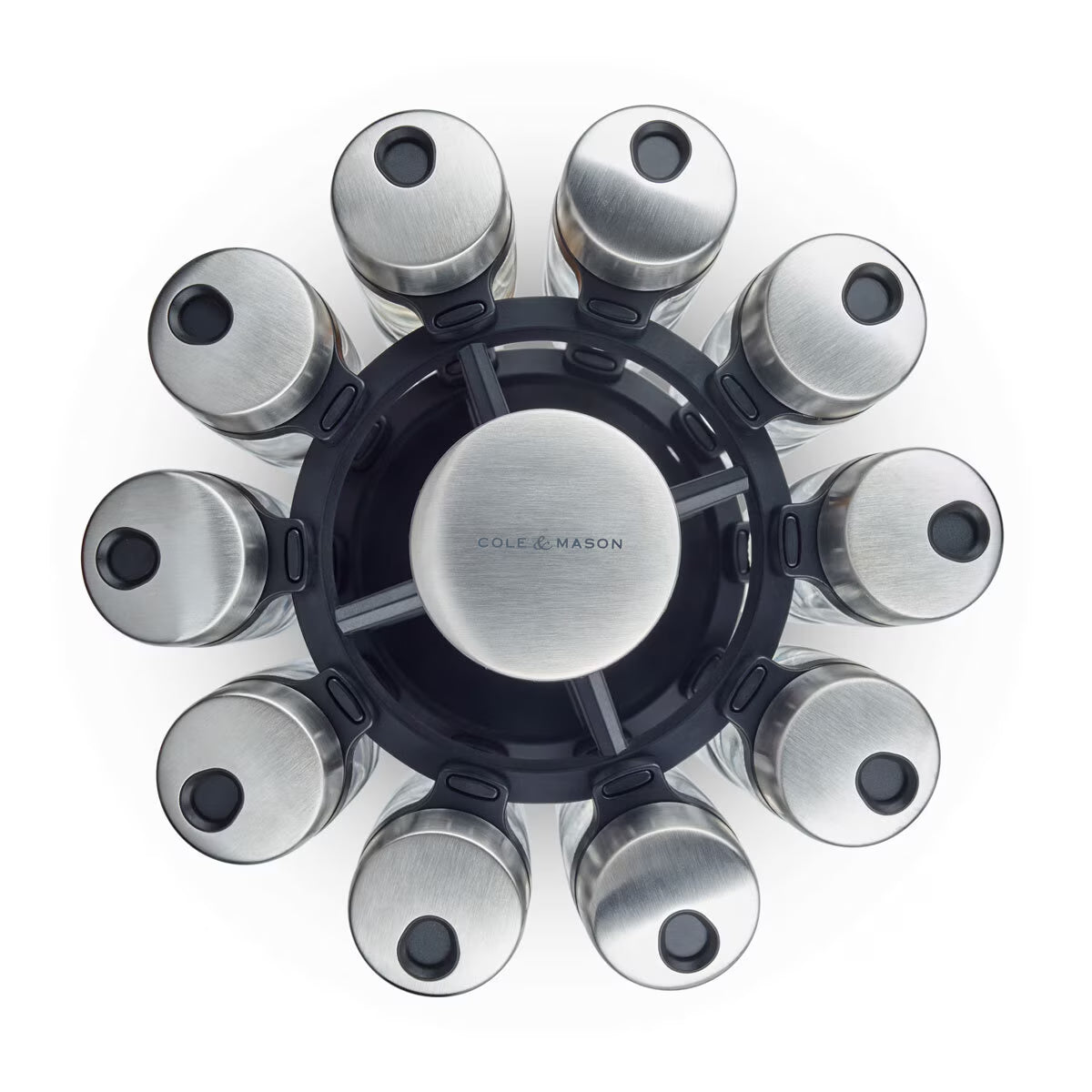 20 Jar Filled Spice Rack Carousel