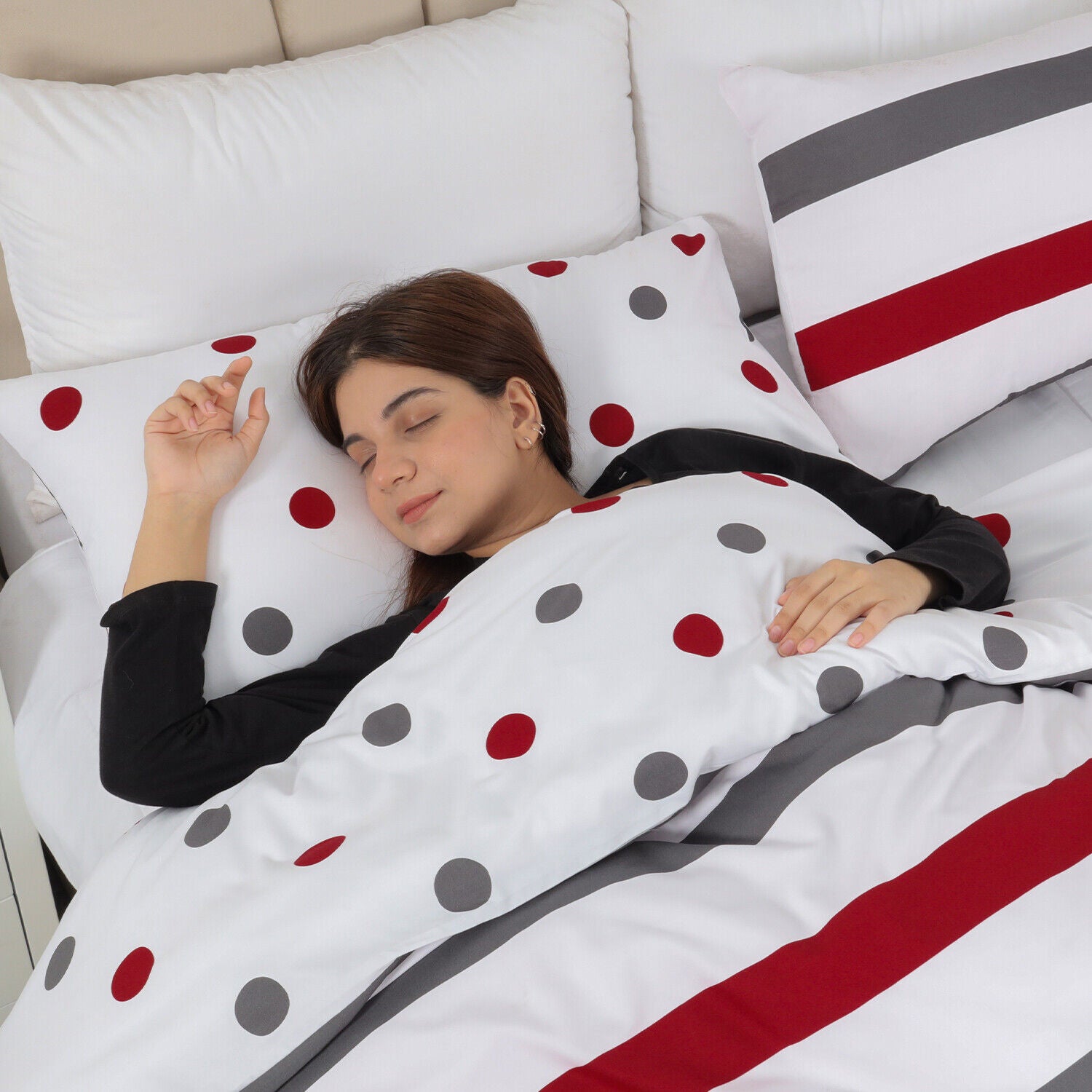 Luxury Reversible Duvet Cover Quilt Cover Bedding Set Single Double King Size